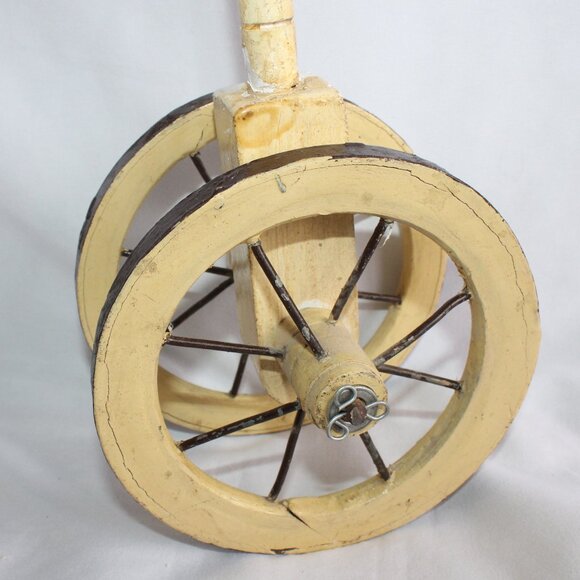 Antique Victorian Horse Stick Toy on Wheels 20.5 in Tall - Picture 8 of 14